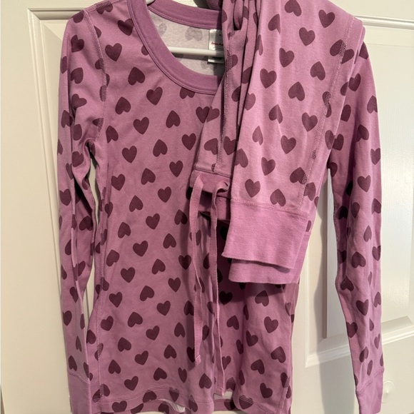 Hanna Andersson Other - Hanna Andersson Purple Heart Women's Pajama Set